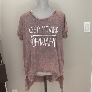 High Low Graphic Tee